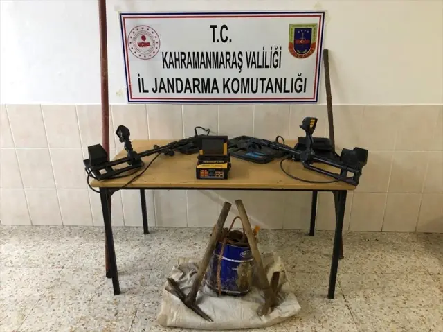 Kahramanmaraş'ta kaçak kazı yapan 5 şüpheli yakalandı