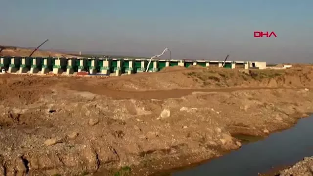 Hatay'ın 50 yıllık hayali gerçek oldu, Afrin Çayı'ndan gelen su Reyhanlı Barajı'na verildi
