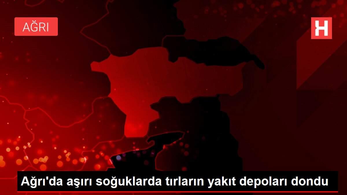 Ağrı'da aşırı soğuklarda tırların yakıt depoları dondu