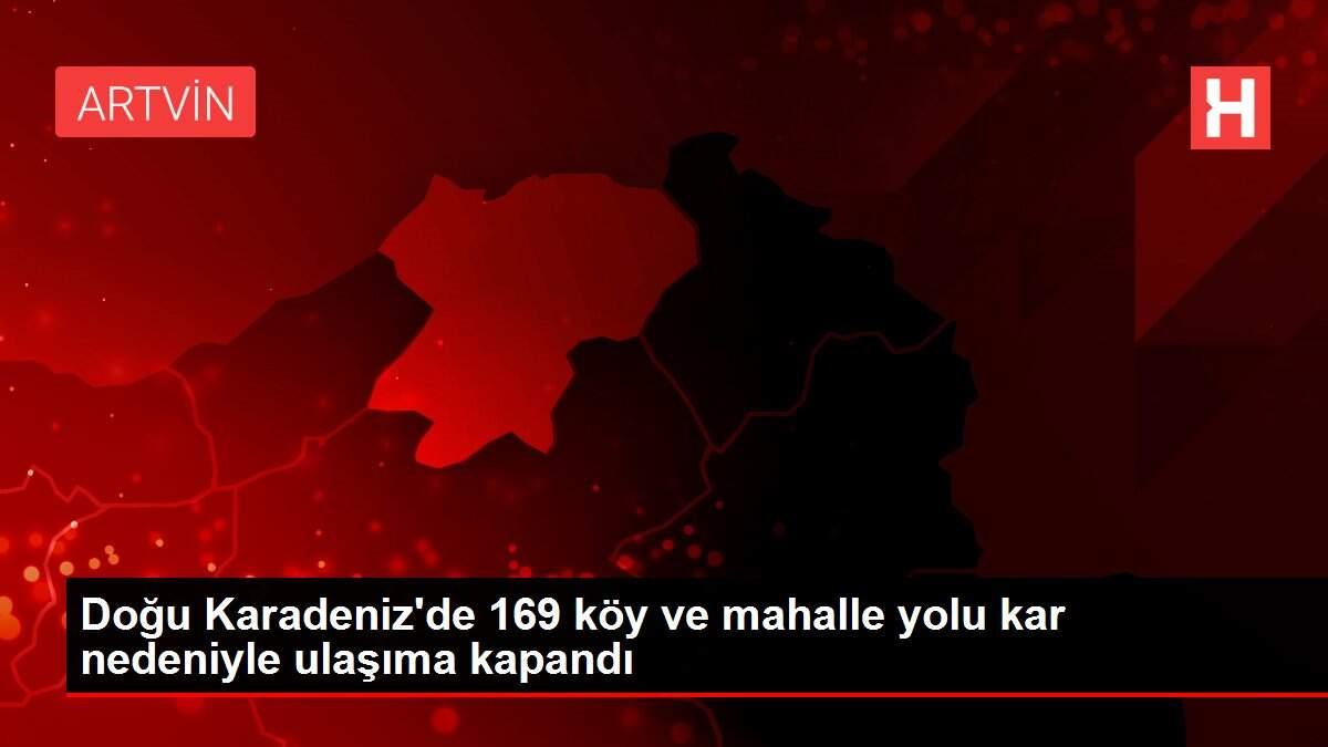 Doğu Karadeniz'de 169 köy ve mahalle yolu kar nedeniyle ulaşıma kapandı