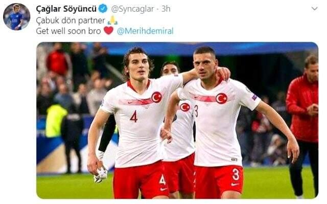 Futbol dünyasından Merih'e geçmiş olsun dilekleri!