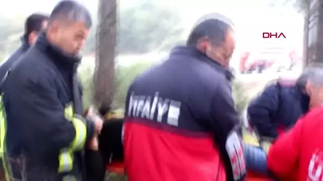Burdur kestiği ağacın altında kalan işçi yaralandı Burdur kestiği ağacın altında kalan işçi yaralandı