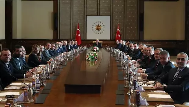 Cumhurbaşkanı Erdoğan, TFF ve Kulüpler Birliği'ni kabul etti Cumhurbaşkanı Erdoğan, TFF ve Kulüpler Birliği'ni kabul etti
