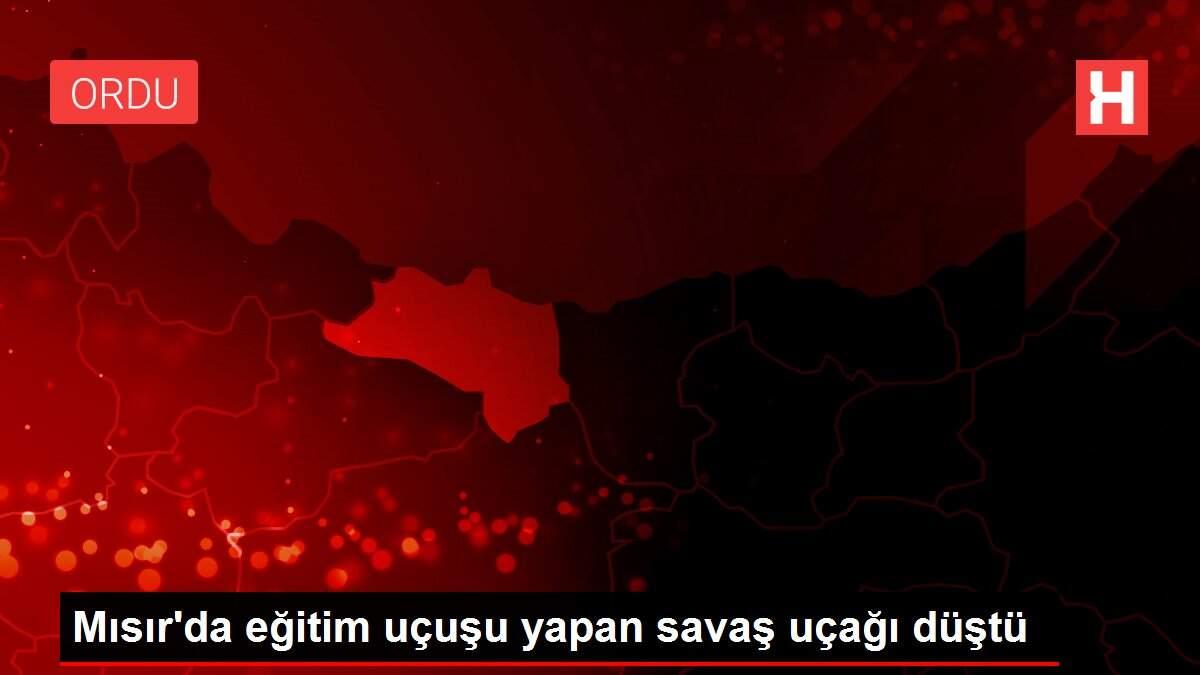 Mısır'da eğitim uçuşu yapan savaş uçağı düştü