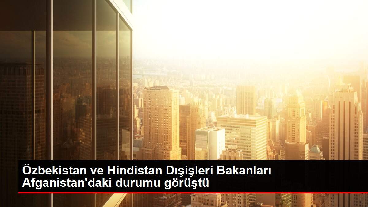 Özbekistan ve Hindistan Dışişleri Bakanları Afganistan'daki durumu görüştü