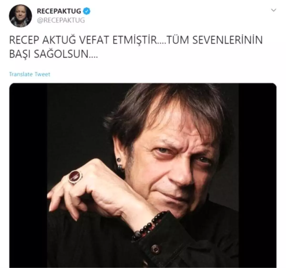 Usta Oyuncu Recep Aktuğ Hayatını Kaybetti