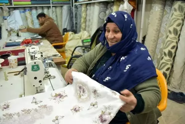10 çocuk annesi, mikro kredi ile işini büyütüp, oğlu ile eşine iş verdi
