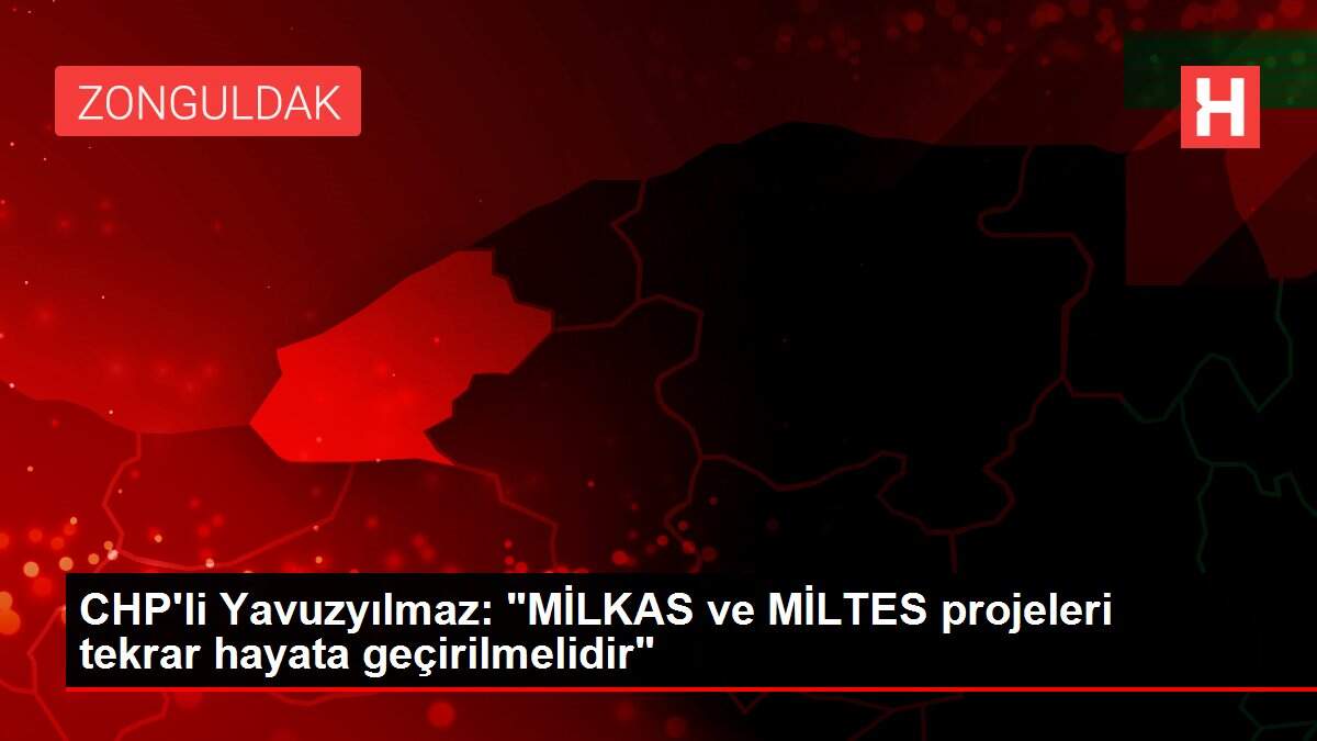 CHP'li Yavuzyılmaz: 'MİLKAS ve MİLTES projeleri tekrar hayata geçirilmelidir'
