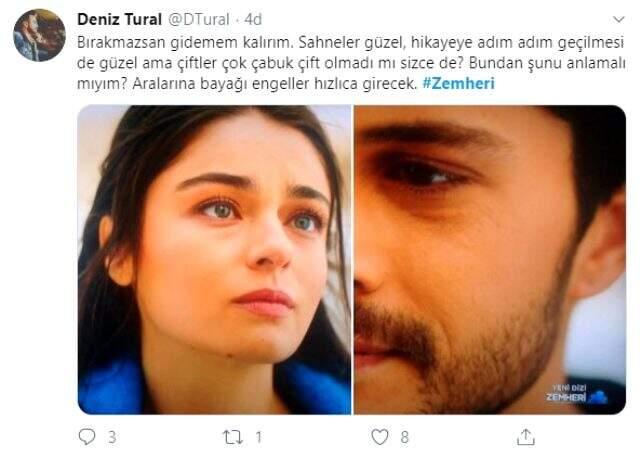 Ekranların yeni dizisi Zemheri, ilk bölümüyle Twitter'da trend oldu