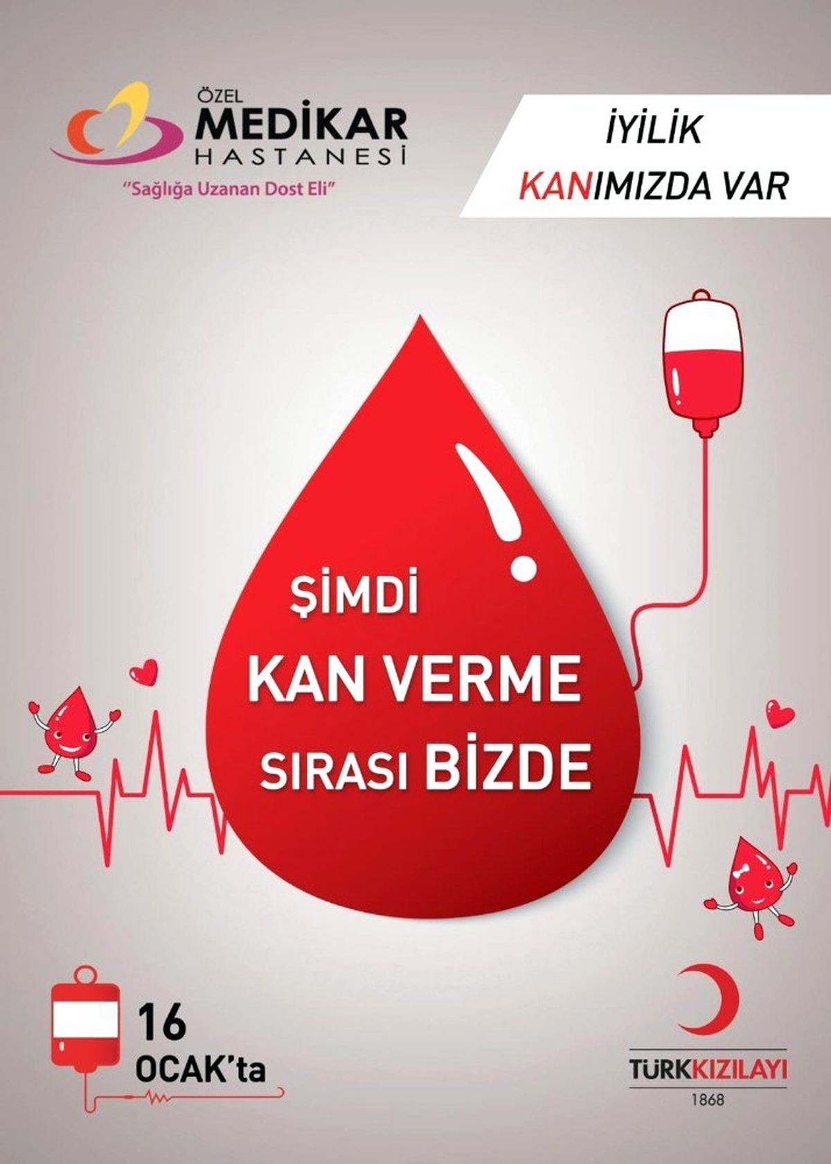 Özel Medikar Hastanesi kan bağışına destek verecek