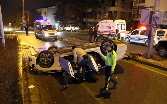 Başkentte meydana gelen iki ayrı trafik kazasında 5 kişi yaralandı