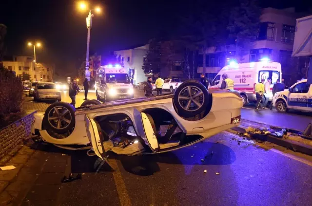 Başkentte meydana gelen iki ayrı trafik kazasında 5 kişi yaralandı