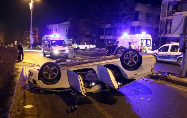 Başkentte meydana gelen iki ayrı trafik kazasında 5 kişi yaralandı
