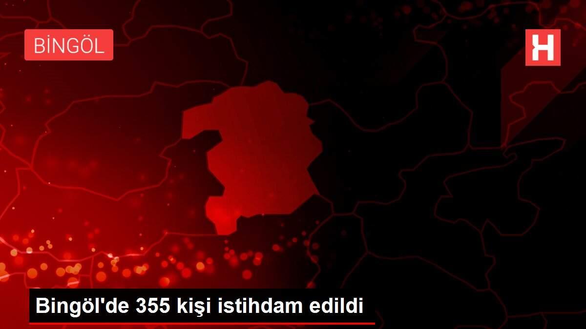 Bingöl'de 355 kişi istihdam edildi