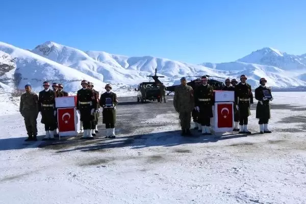 Çukurca şehitleri, törenle memleketlerine uğurlandı