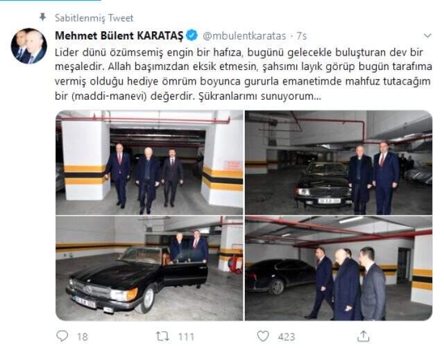 Davlet Bahçeli'den MHP'li vekile sürpriz hediye: Ömrüm boyunca gururla mahfuz tutacağım