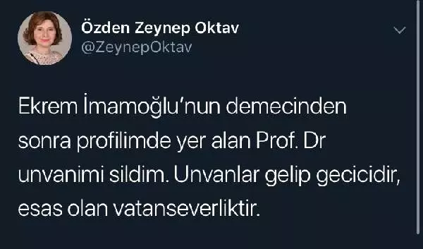 İmamoğlu'na tepki için sosyal medyadan unvanını silen akademisyen konuştu