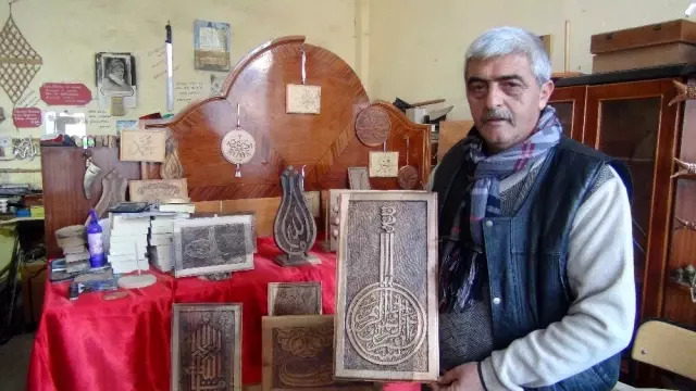 (Özel) 34 yıldır ceviz ağaçlarını sanat eserine dönüştürüyor (Özel) 34 yıldır ceviz ağaçlarını sanat eserine dönüştürüyor