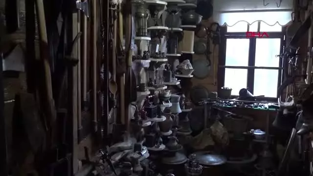 Rize dede yadigarlarını topladı, köy evini müzeye çevirdi