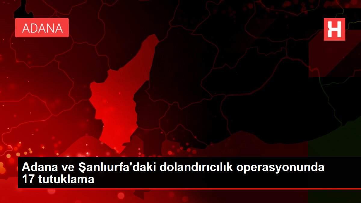 Adana ve Şanlıurfa'daki dolandırıcılık operasyonunda 17 tutuklama