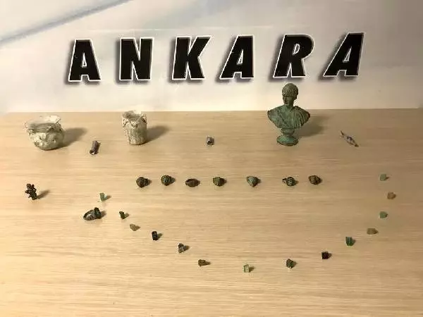 Ankara'daki asayiş denetimlerinde 2200 gram uyuşturucu ve 45 tarihi eser ele geçirildi Ankara'daki asayiş denetimlerinde 2200 gram uyuşturucu ve 45 tarihi eser ele geçirildi