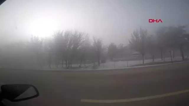 Doğu'da nehir ve göller dondu, araçlar çalışmadı Doğu'da nehir ve göller dondu, araçlar çalışmadı