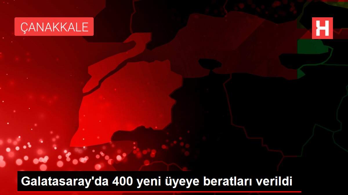 Galatasaray'da 400 yeni üyeye beratları verildi