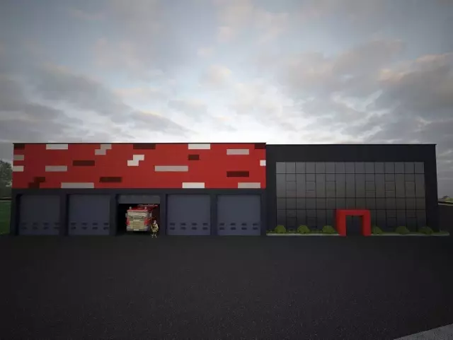 Hendek itfaiye hizmet binası yükseliyor Hendek itfaiye hizmet binası yükseliyor