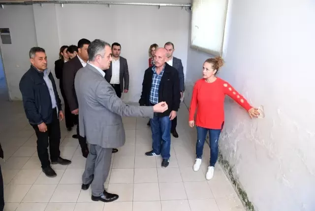 Başkan Esen okulda incelemelerde bulundu