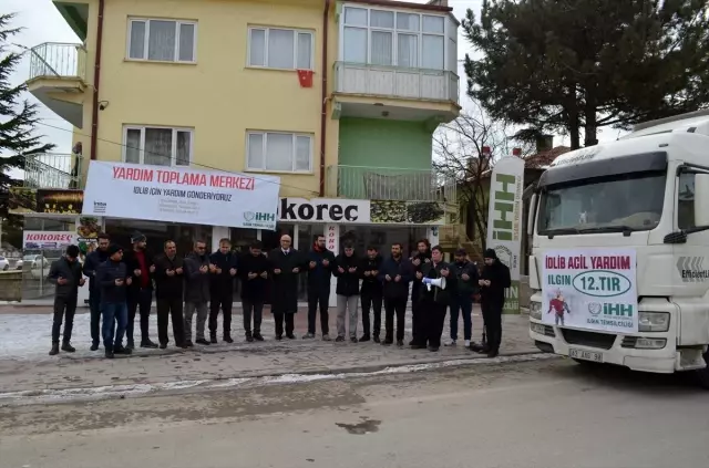 Ilgın'dan İdlib'e yardım tırı yola çıktı