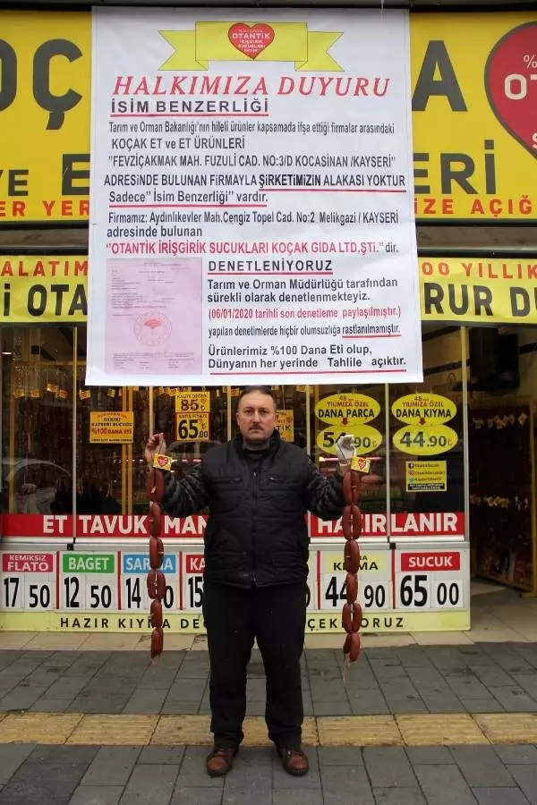 İsim benzerliğinden mağdur olan firmadan afişli çözüm İsim benzerliğinden mağdur olan firmadan afişli çözüm