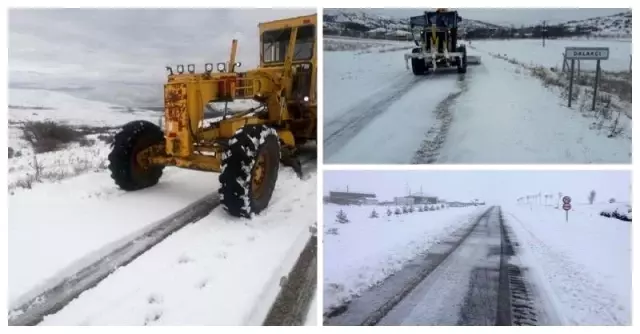 Kırşehir'de karla mücadele çalışmaları