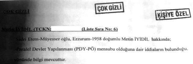 MİT'in eski Korgeneral Metin İyidil hakkında gönderdiği 'çok gizli' mektup ortaya çıktı