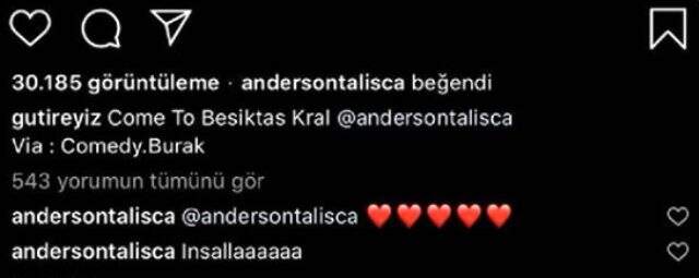 Anderson Talisca'dan Beşiktaş'a yeşil ışık