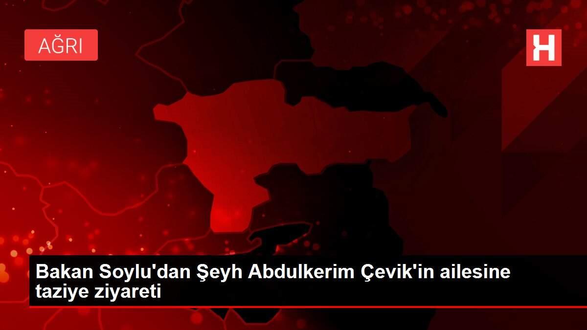 Bakan Soylu'dan Şeyh Abdulkerim Çevik'in ailesine taziye ziyareti Bakan Soylu'dan Şeyh Abdulkerim Çevik'in ailesine taziye ziyareti