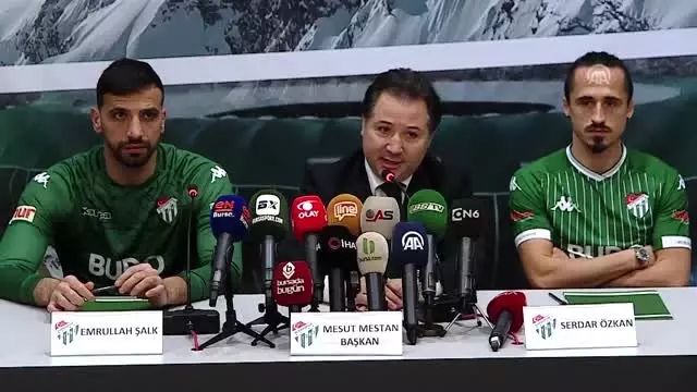 Bursaspor yeni transferlerine imza töreni düzenledi - BURSA