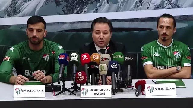Bursaspor yeni transferlerine imza töreni düzenledi - BURSA