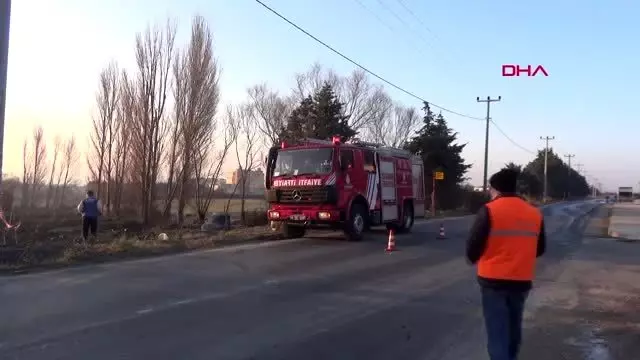 Silivri'deki trafik kazası kamerada