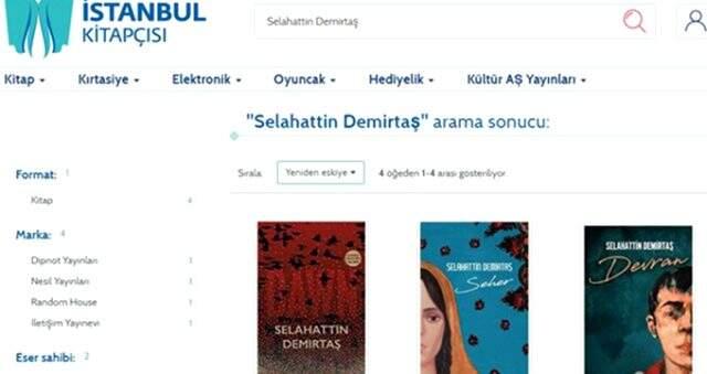 TGB üyeleri Demirtaş'ın kitaplarının satışının durdurulması için İBB'ye dilekçe verdi.