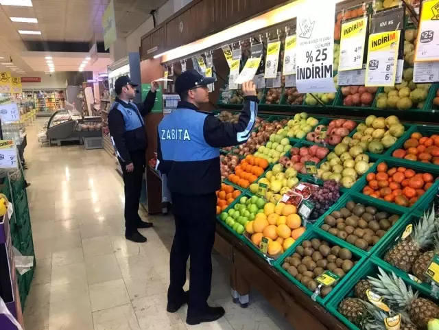 Bafra'da marketlere denetim Bafra'da marketlere denetim