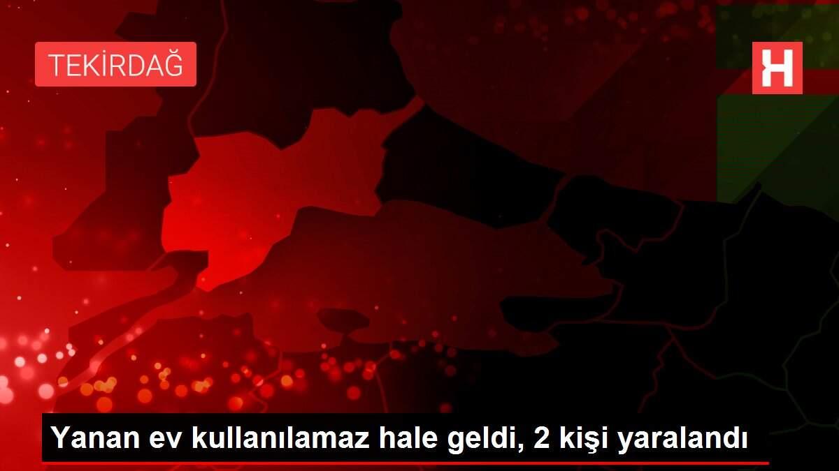 Yanan ev kullanılamaz hale geldi, 2 kişi yaralandı