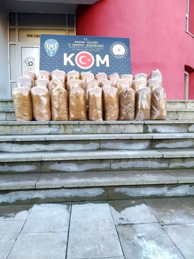 Adana'da 135 kilo kaçak tütün ele geçirildi