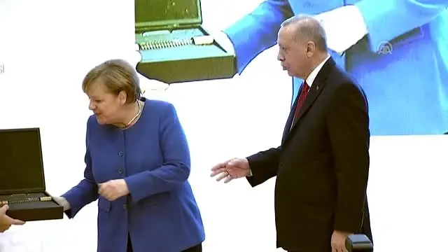 Cumhurbaşkanı Erdoğan, Almanya Federal Cumhuriyeti Şansölyesi Merkel ile Türk-Alman Üniversitesi... Cumhurbaşkanı Erdoğan, Almanya Federal Cumhuriyeti Şansölyesi Merkel ile Türk-Alman Üniversitesi...
