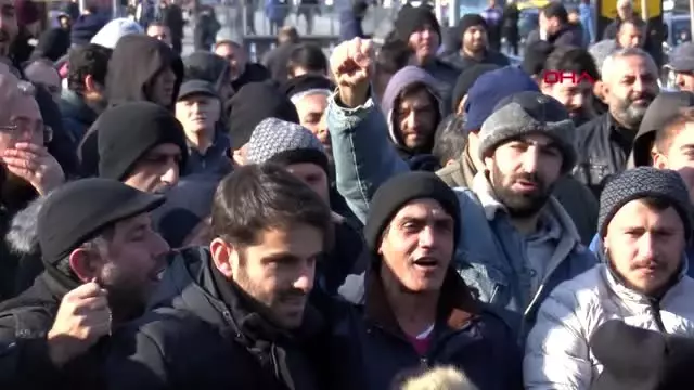 İbb'de işten çıkarılan işçiler eylemlerinin 150. gününde İbb'de işten çıkarılan işçiler eylemlerinin 150. gününde