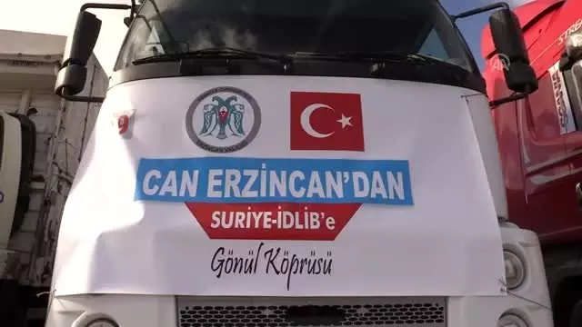 İdlib'e 20 tır insani yardım malzemesi gönderildi İdlib'e 20 tır insani yardım malzemesi gönderildi