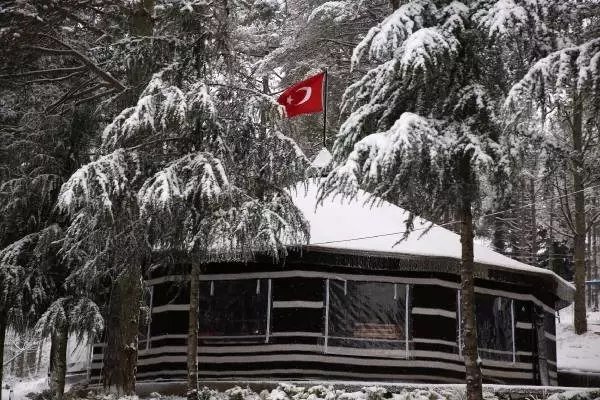 Ordu, kar yağışıyla beyaza büründü