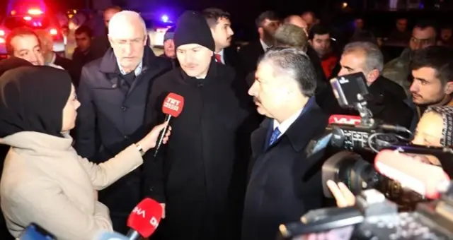 Bakanlar Soylu, Koca ve Kurum'dan ortak açıklama: Göçük altında iki vatandaşımızın sesini duyduk