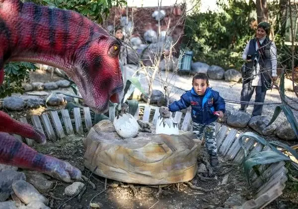 Dinoparkta sömestir yoğunluğu Dinoparkta sömestir yoğunluğu