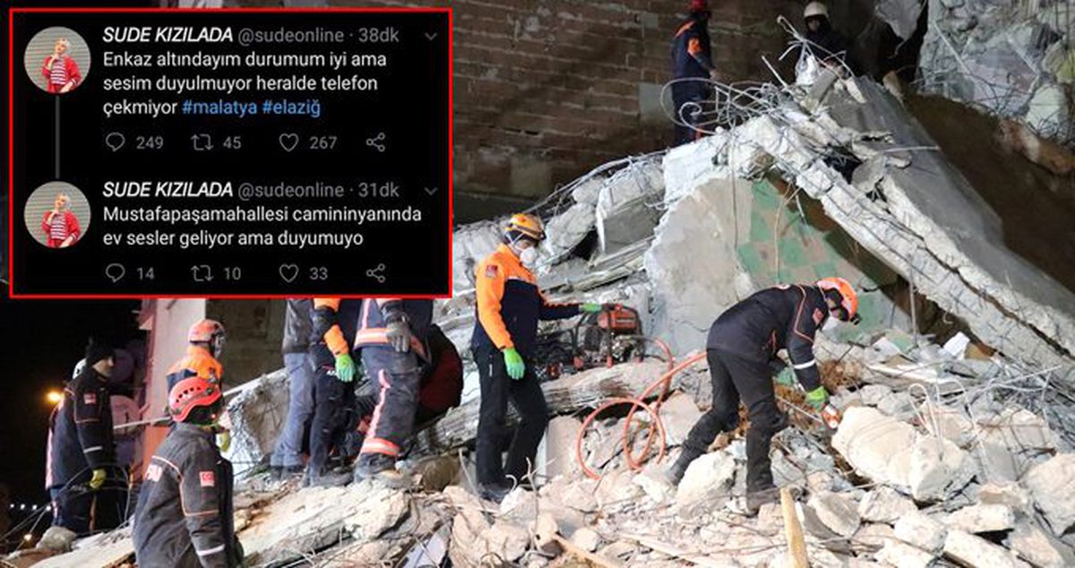 Sosyal medyada sahte hesap açan vicdansızlar, 'Enkaz altındayım' diye tweet attılar