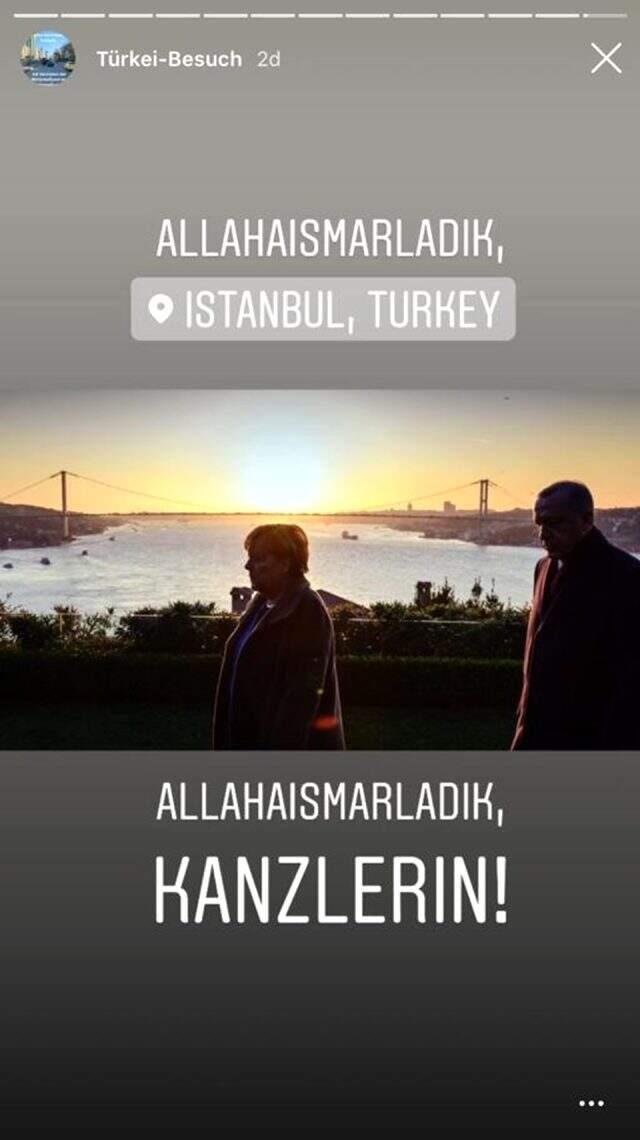 Angele Merkel'in İstanbul paylaşımı sosyal medyaya damga vurdu: Allah'a ısmarladık